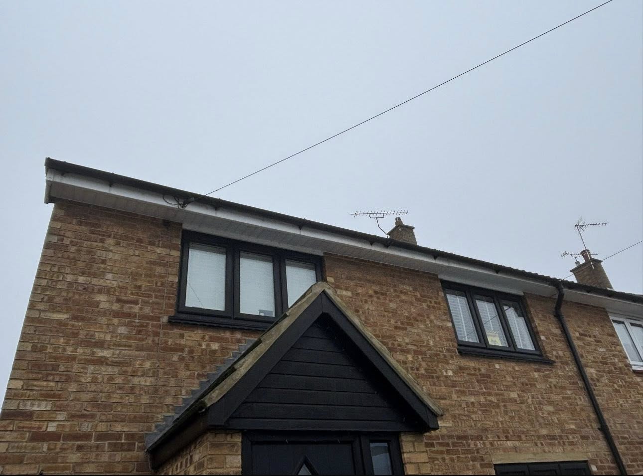 New roofline on a brick property