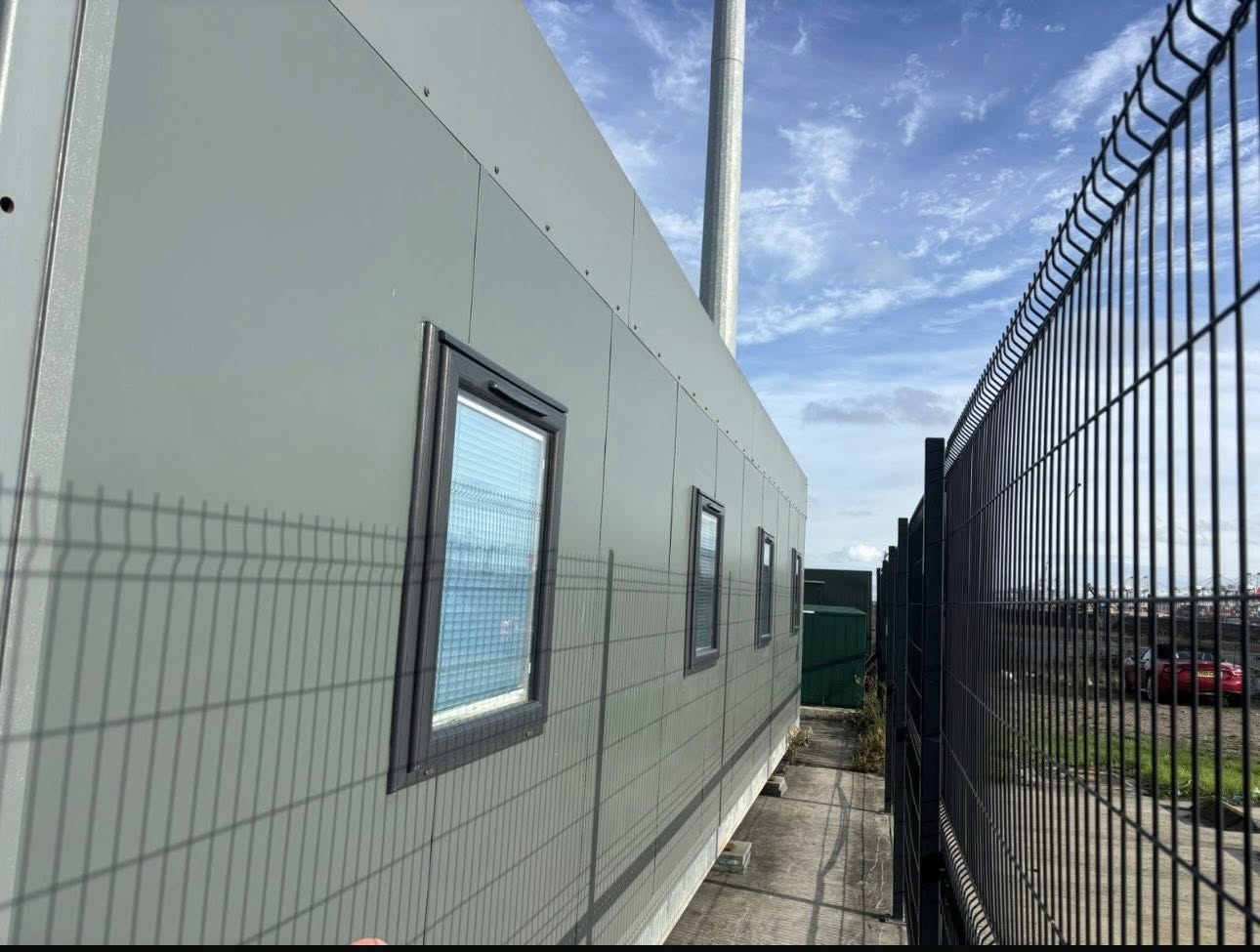 Commercial building cladding and glazing
